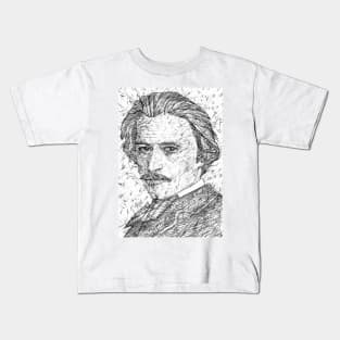 HUGO WOLF pencil portrait .1 Kids T-Shirt